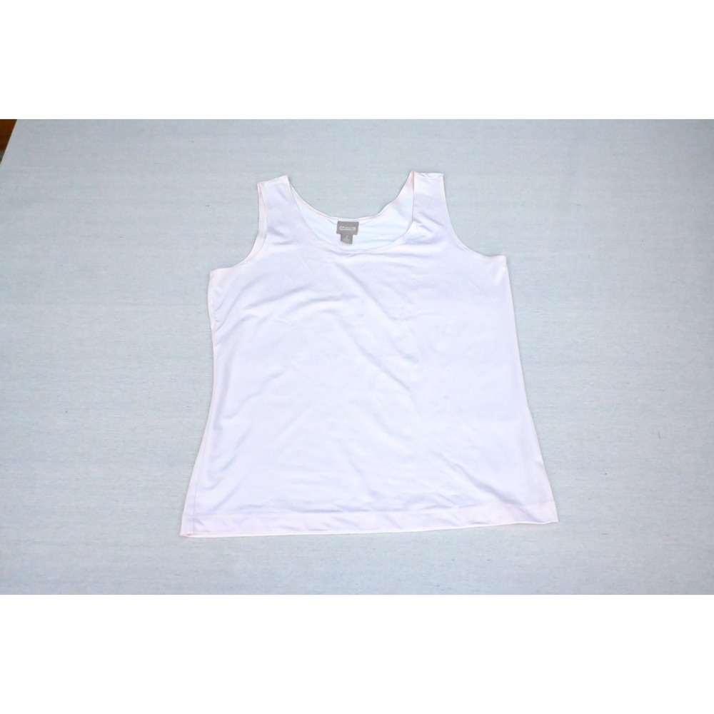Chicos Lot of 5 Womens 2 L Tank Tops Red Black Pink Blue Taupe Print Scoop Neck - Picture 6 of 14